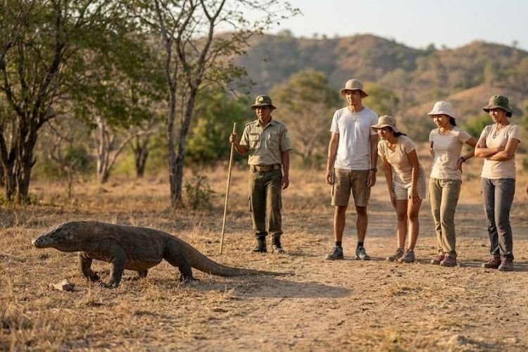 melihat komodo langsung