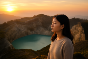Sunrise di Danau Kelimutu Tiga Warna Pengalaman Magis