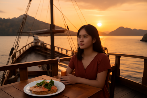 Sunset Dinner Cruise Labuan Bajo Momen Romantis di Laut Flores
